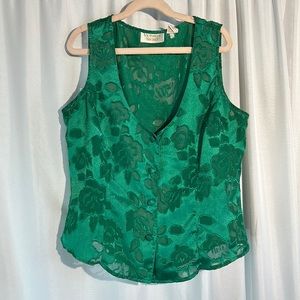 Victoria's Secret Green Top Size Large